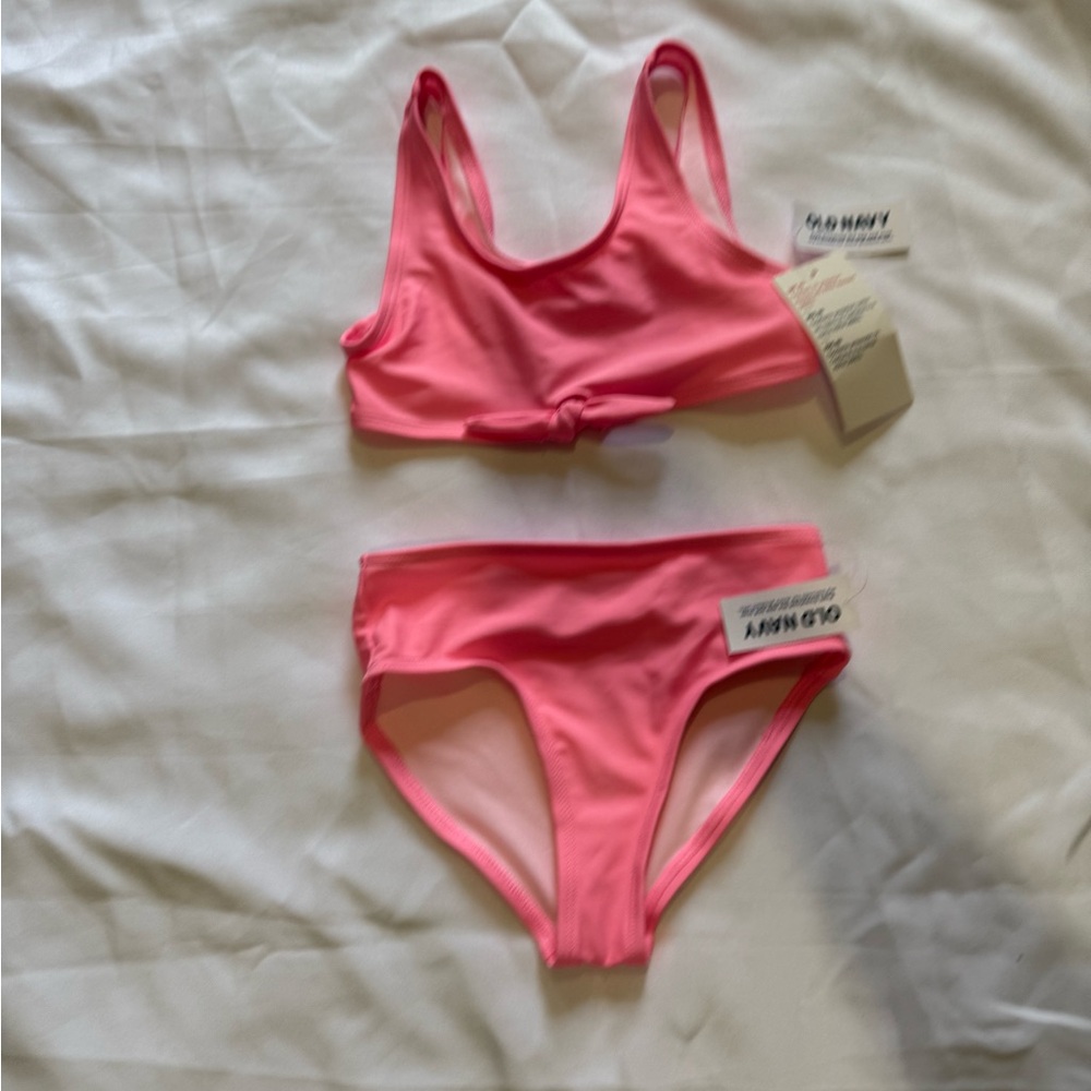 NWT old navy pink knot front 2-piece